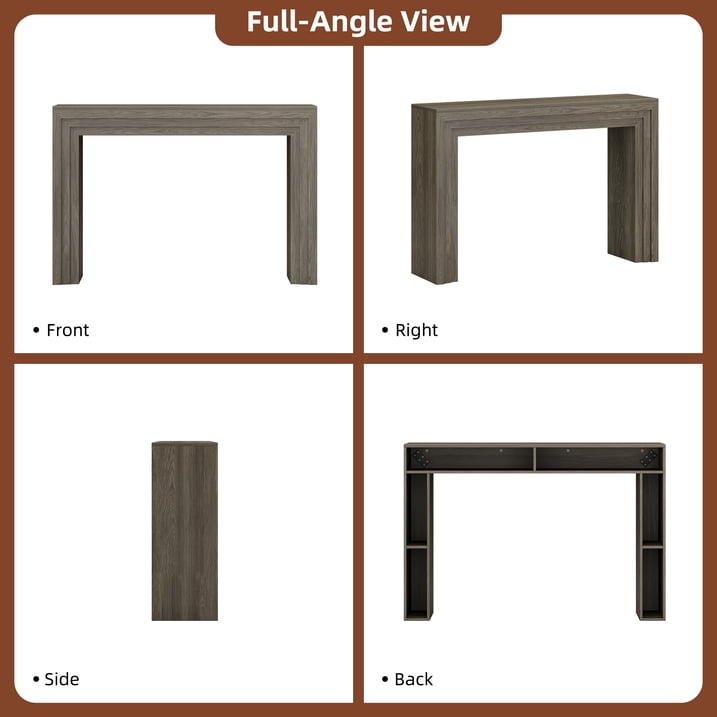 Aufeile Console Tables for Entryway, 43" Narrow Entryway Table, Modern Wood Sofa Table Hallway Table for Entrance, Couch, Foyer, Living Room, Gray Oak