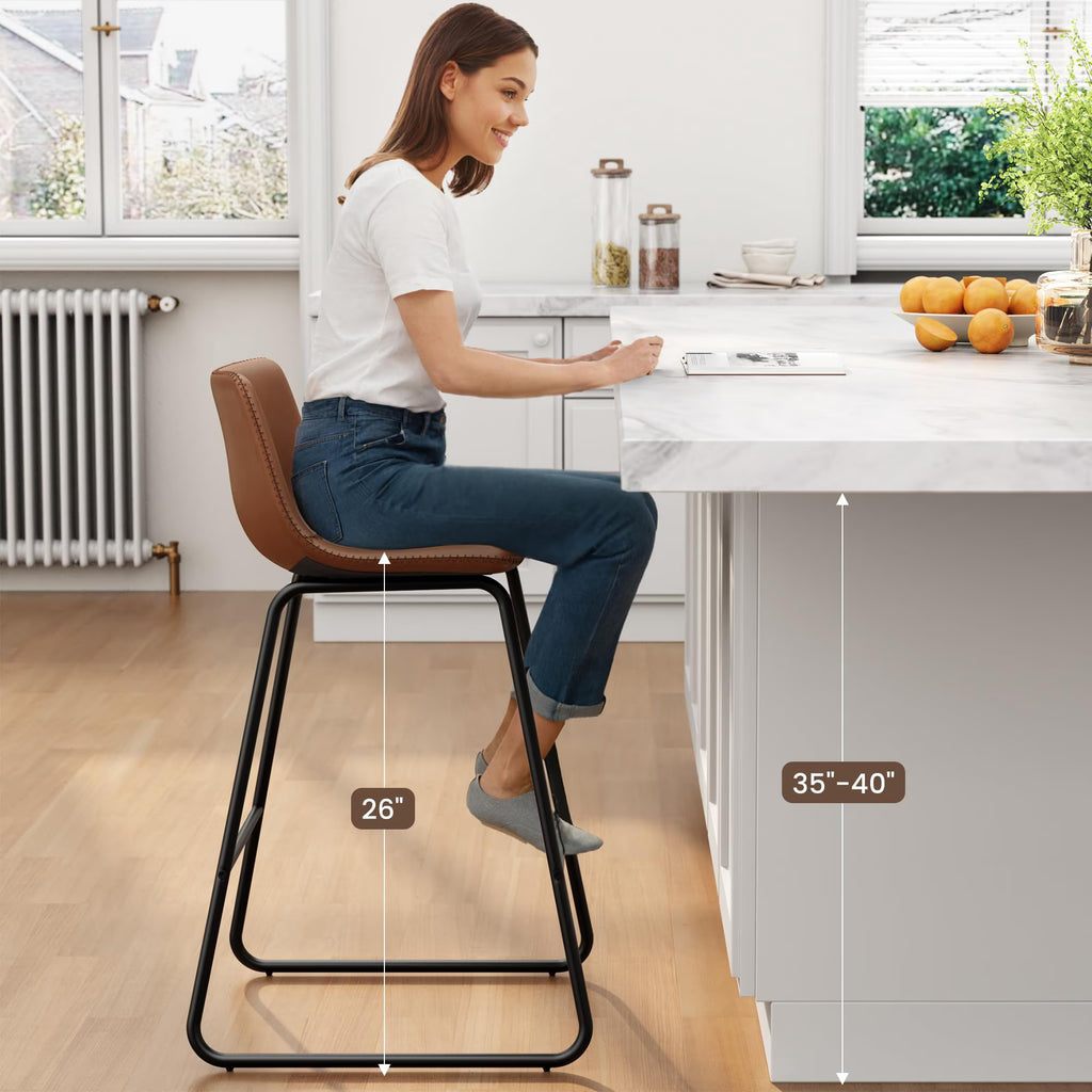 Aufeile 26" Counter Height Bar Stools Set of 3