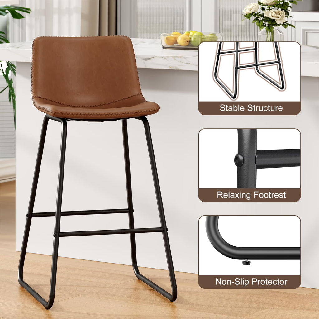 Aufeile 26" Counter Height Bar Stools Set of 3