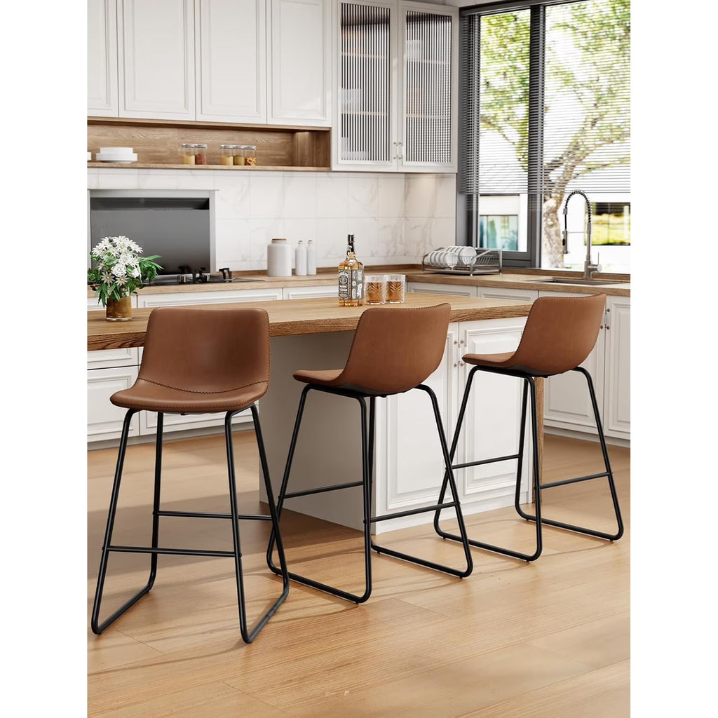 Aufeile 26" Counter Height Bar Stools Set of 3