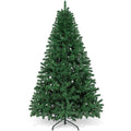Aufeile 6FT Unlit Artificial Christmas Tree, 800 Branch Tips Faux Spruce Xmas Tree with Folding Metal Stand, for Indoor Outdoor Holiday Decor