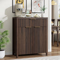 Aufeile Sideboard Buffet Cabinet with Drawer, Small Buffet Table with Adjustable Shelf, Modern Home Accent Furniture for Dining Living Room, Kitchen, Entryway, Walnut