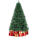 Aufelie Artificial Christmas Tree, 6ft unlit Christmas Tree W/ 800 Branch Tips, Premium Spruce Green Xmas Tree with Folding Metal Stand, for Indoor/Outdoor Holiday Decoration