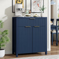 Aufeile Sideboard Buffet Cabinet with Drawer, Small Buffet Table with Adjustable Shelf, Modern Home Accent Furniture for Dining Living Room, Kitchen, Entryway, Blue