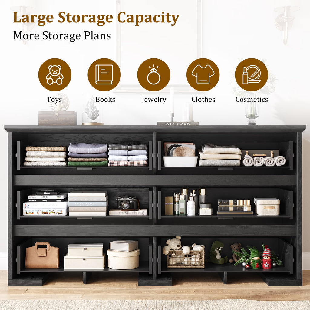 Aufeile Farmhouse Dresser for Bedroom